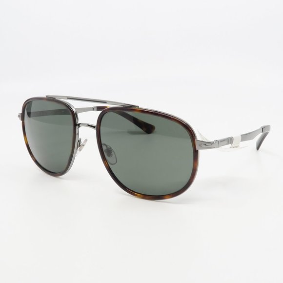 Persol  PO 2465-S 513/58 New Tortoise/Green Polarized Sunglasses 57mm with case - Picture 5 of 6